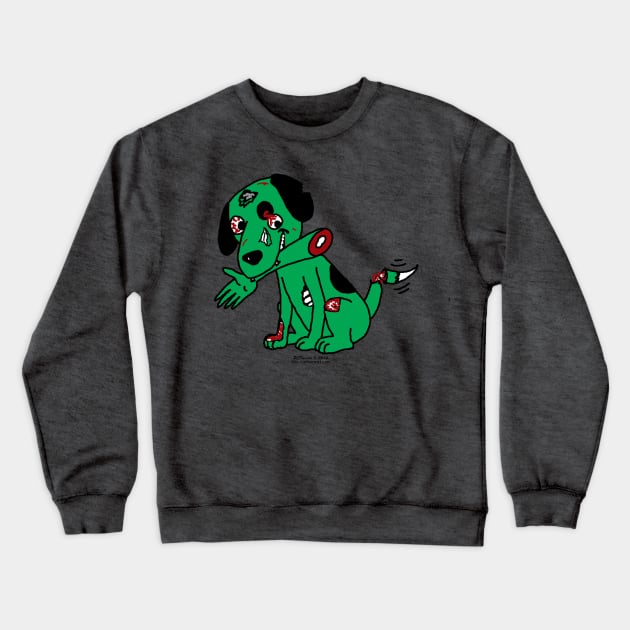 Zombie Dog Crewneck Sweatshirt by OutToLunch